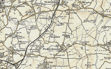 Old map of Parkfield in 1899