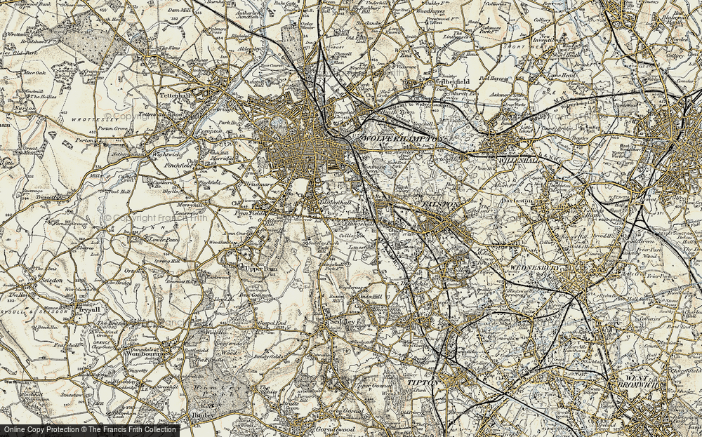 Old Map of Parkfield, 1902 in 1902