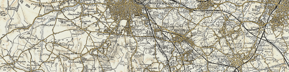 Old map of Parkfield in 1902