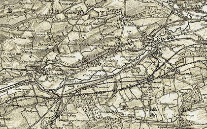 Old map of Parkfoot in 1904-1907