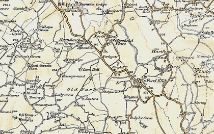 Old map of Blackchapel in 1898-1899
