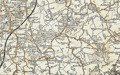 Old map of Parkgate in 1898-1909