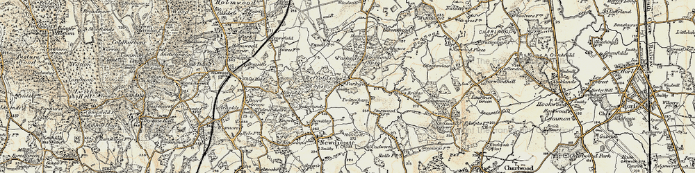 Old map of Parkgate in 1898-1909