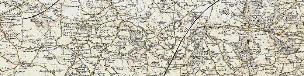 Old map of Parkgate in 1902-1903