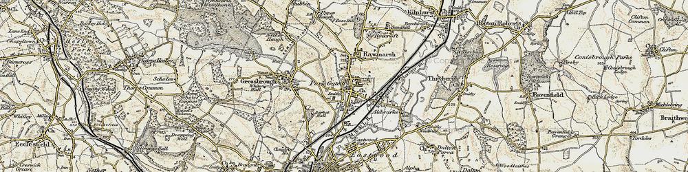Old map of Parkgate in 1903