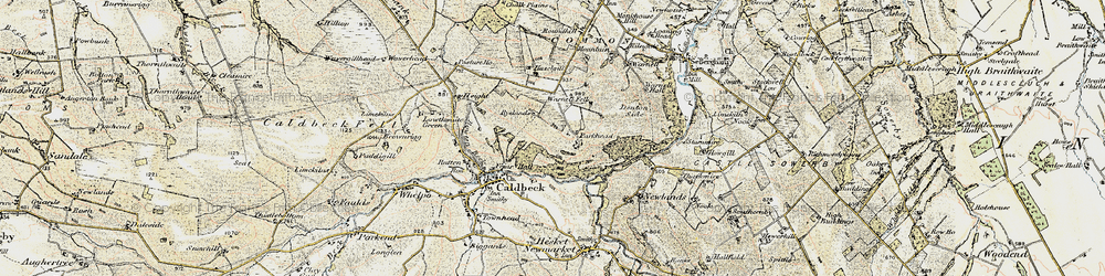 Old map of Parkhead in 1901-1904