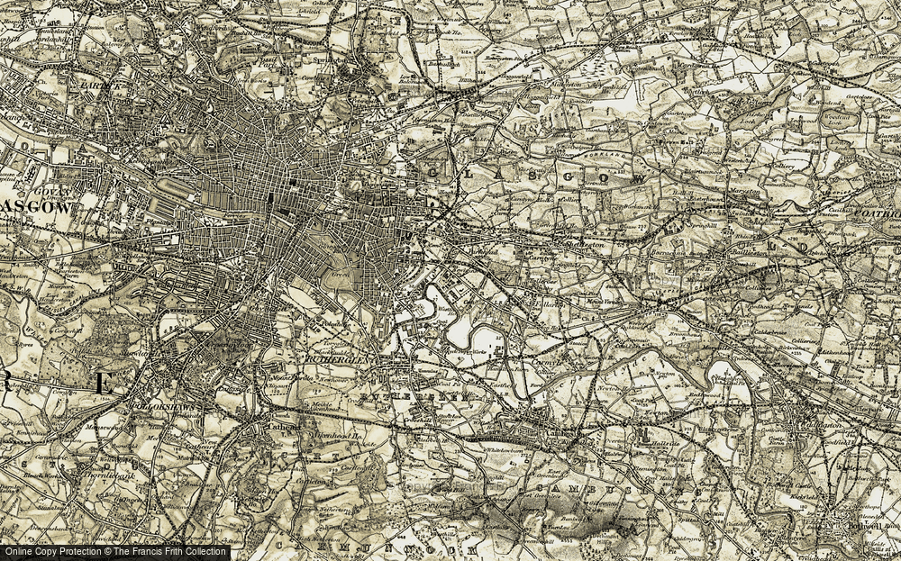 Old Map of Parkhead, 1904-1905 in 1904-1905