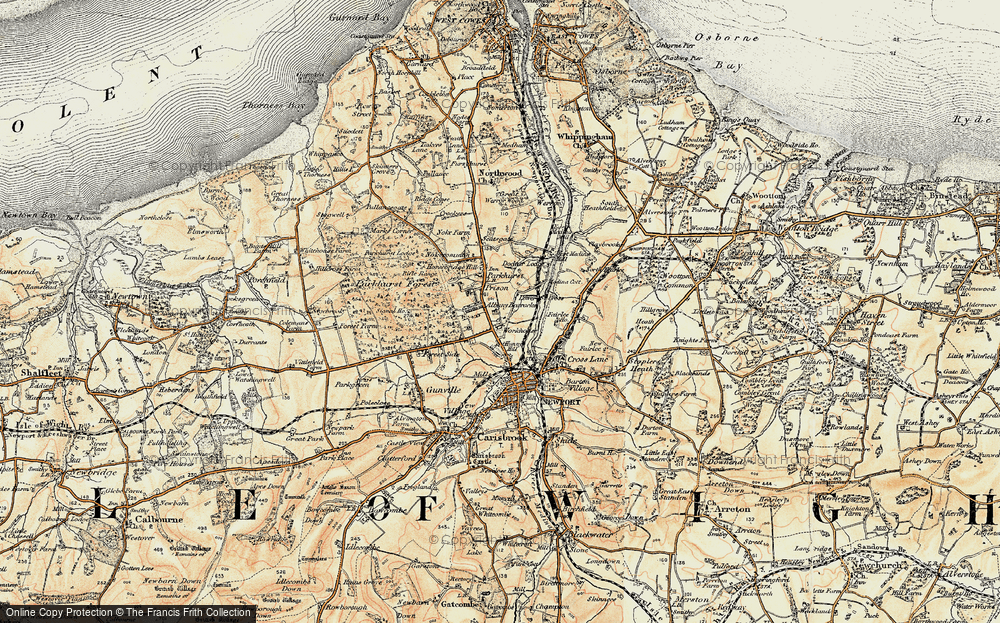 Old Map of Parkhurst, 1899 in 1899