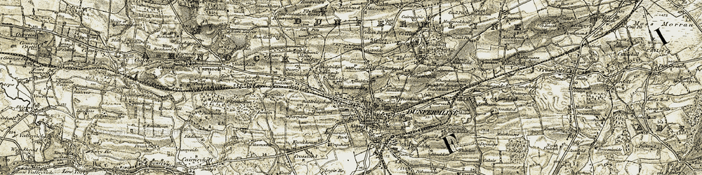 Old map of Parkneuk in 1904-1906