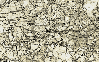 Old map of Parkside in 1904-1905