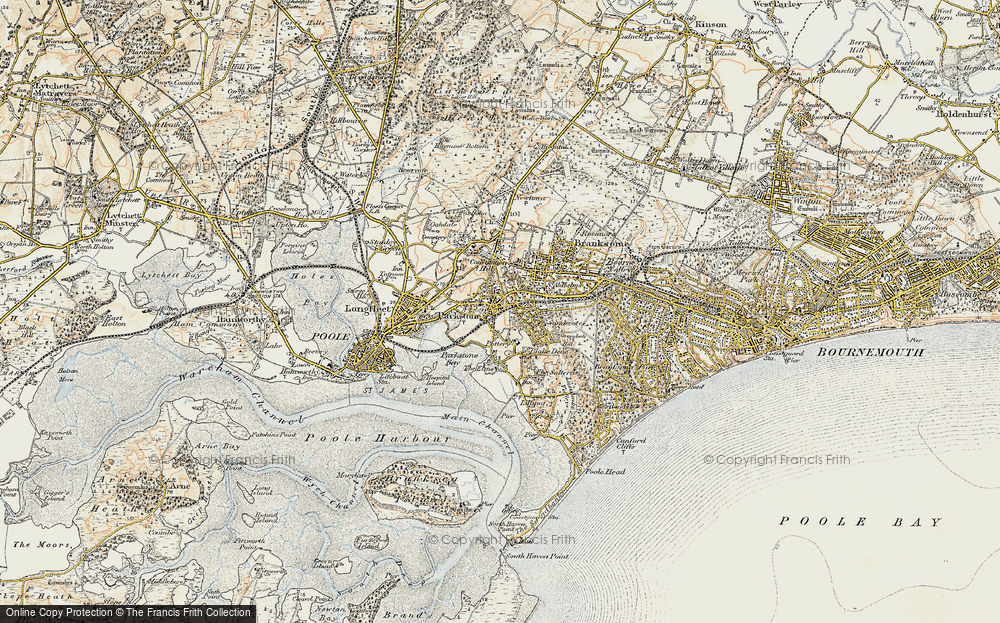 Old Map of Parkstone, 1899-1909 in 1899-1909