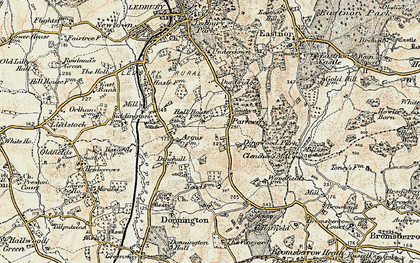 Old map of Parkway in 1899-1901