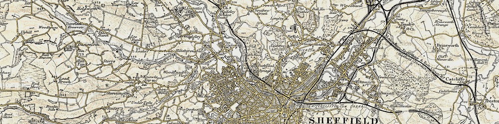 Old map of Parkwood Springs in 1903