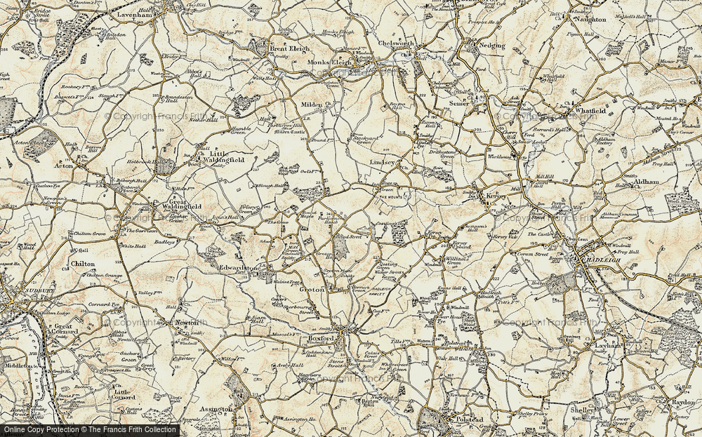 Old Map of Parliament Heath, 1898-1901 in 1898-1901