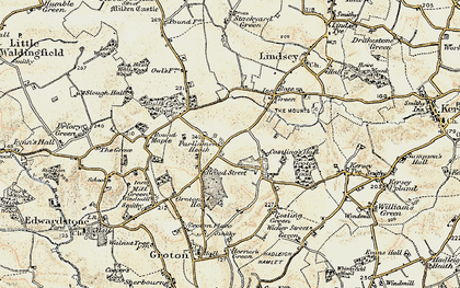 Old map of Parliament Heath in 1898-1901