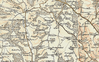 Old map of Parmoor in 1897-1898