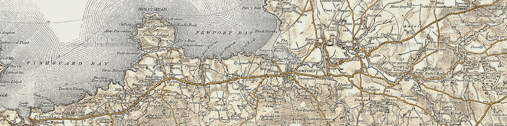 Old map of Aber Step in 1901-1912