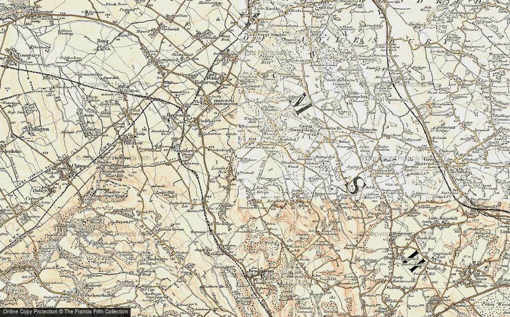Old Map of Parslow's Hillock, 1897-1898 in 1897-1898