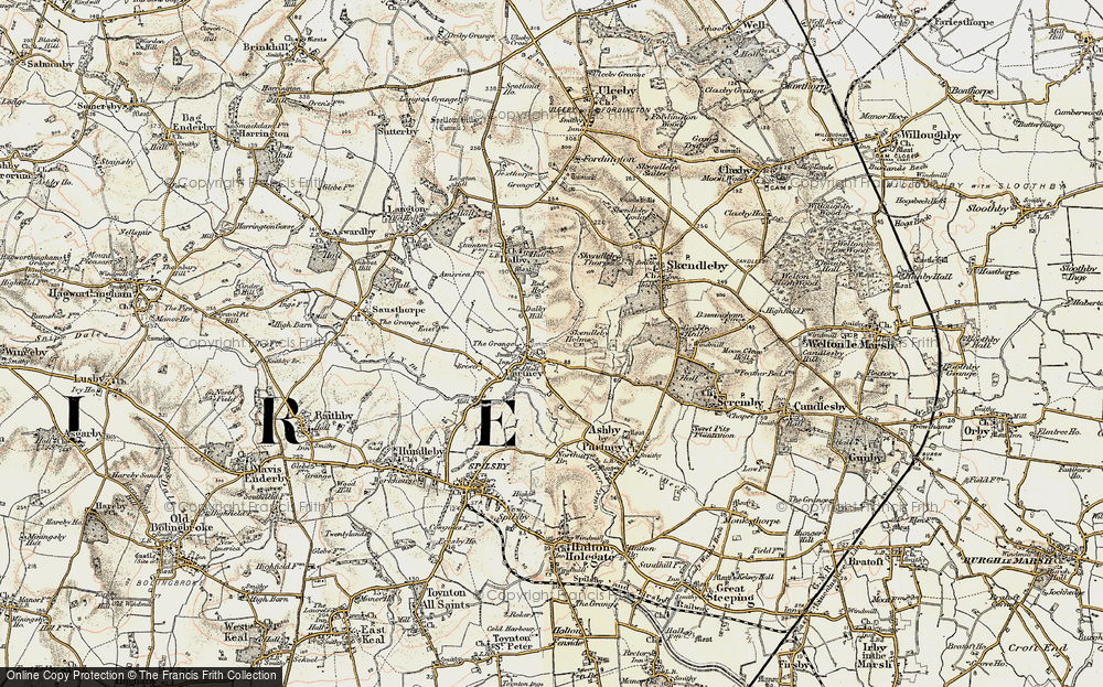 Old Map of Partney, 1902-1903 in 1902-1903
