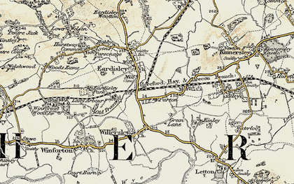 Old map of Parton in 1900-1901