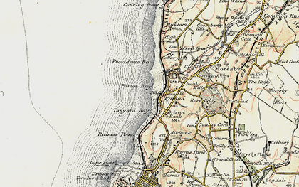 Old map of Parton in 1901-1904