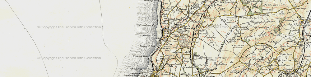 Old map of Parton Bay in 1901-1904