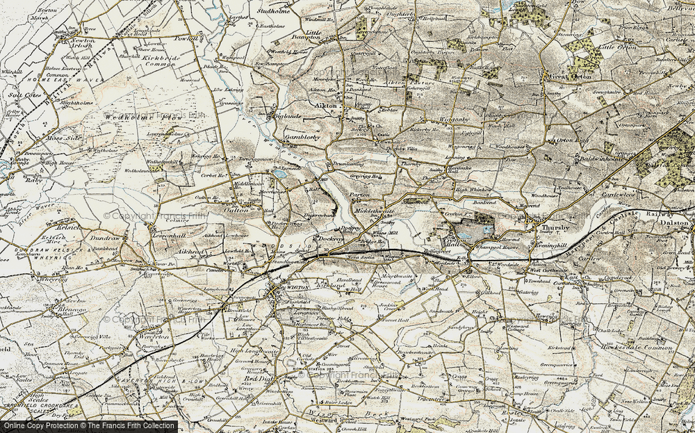 Old Map of Parton, 1901-1904 in 1901-1904
