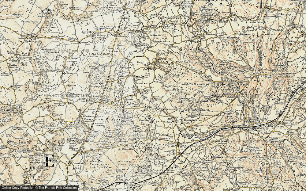 Old Map of Passfield, 1897-1909 in 1897-1909