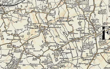 Old map of Passmores in 1898