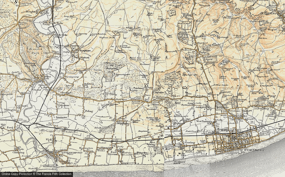 Old Map of Patching, 1897-1899 in 1897-1899