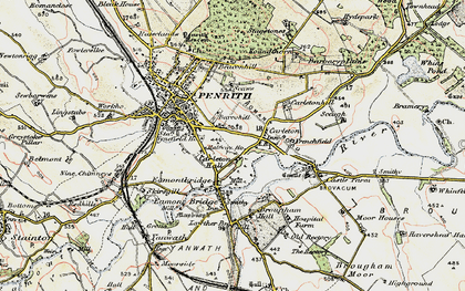 Old map of Pategill in 1901-1904