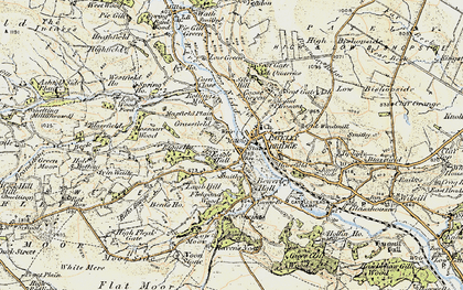Old map of Pateley Bridge in 1903-1904
