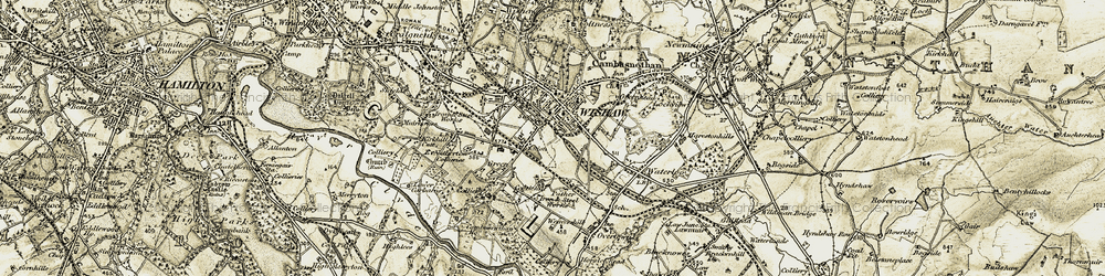 Old map of Pather in 1904-1905