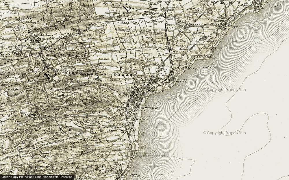 Old Map of Pathhead, 1903-1906 in 1903-1906