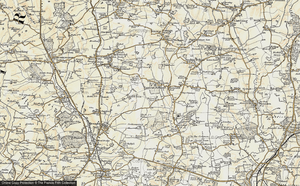 Old Map of Patient End, 1898-1899 in 1898-1899