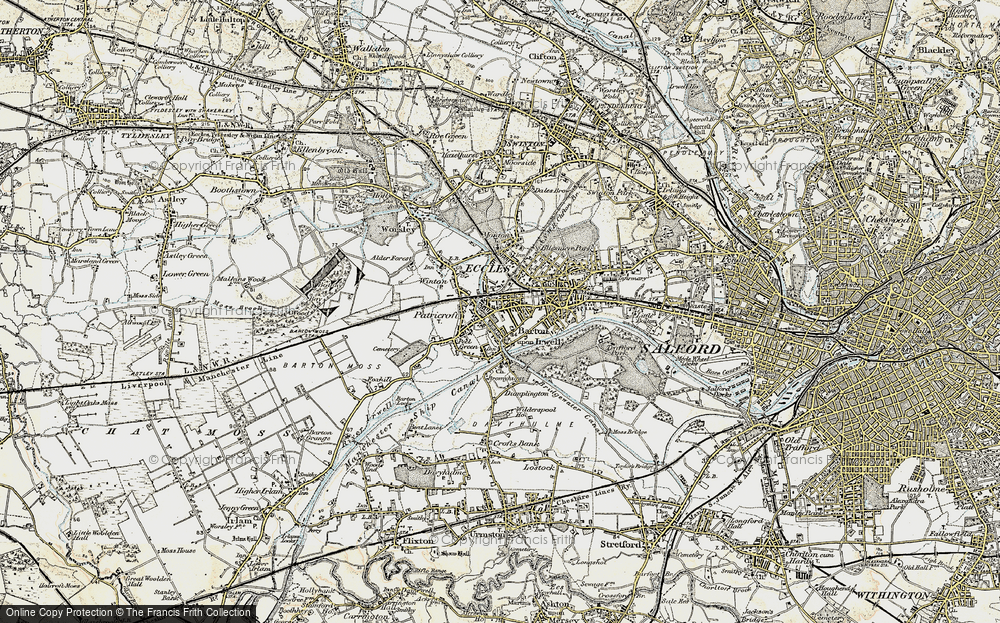 Old Map of Patricroft, 1903 in 1903