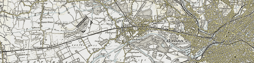 Old map of Patricroft in 1903