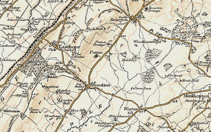 Old map of Patton in 1902