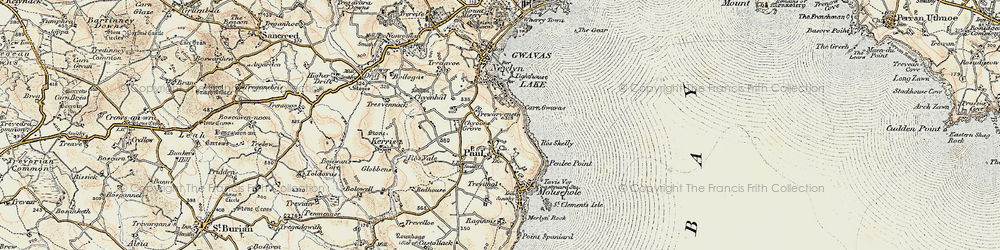 Old map of Paul in 1900