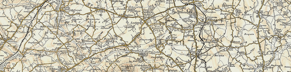 Old map of Binnerton Manor in 1900