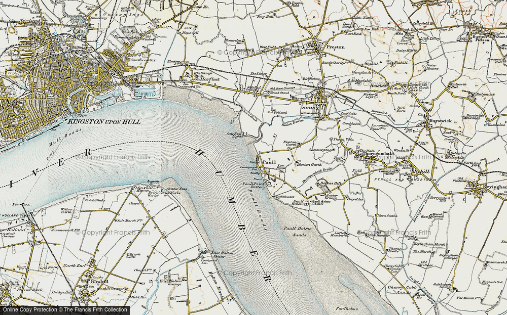 Old Map of Paull, 1903-1908 in 1903-1908
