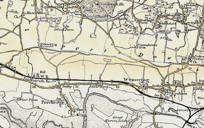 Old map of Paulsgrove in 1897-1899