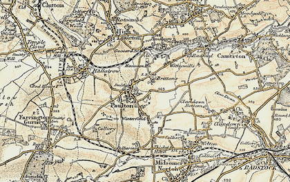 Old map of Paulton in 1899