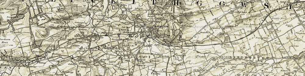 Old map of Paulville in 1904