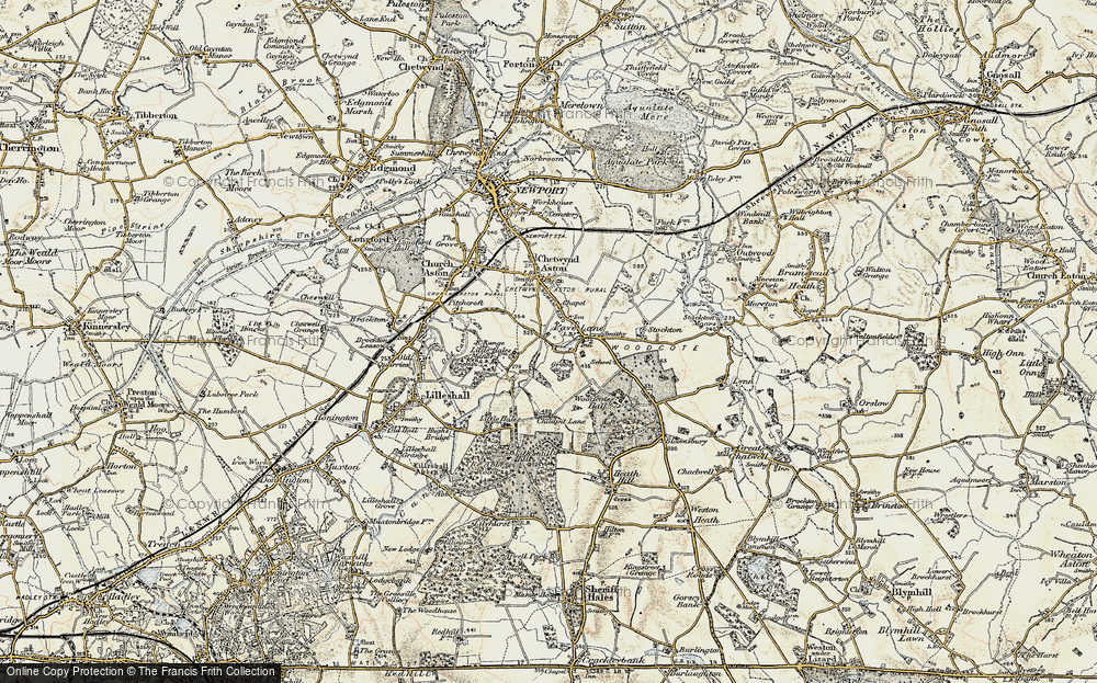 Old Map of Pave Lane, 1902 in 1902