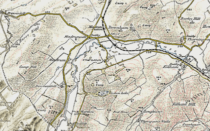 Old map of Pawston in 1901-1904