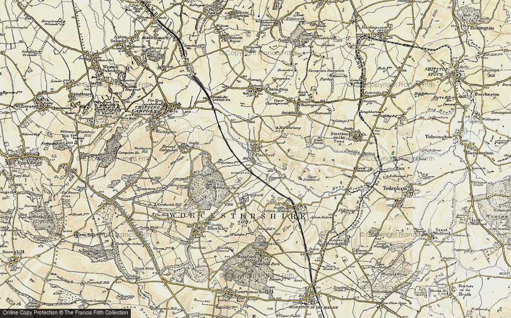 Old Map of Paxford, 1899-1901 in 1899-1901