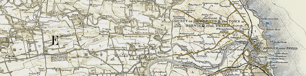 Old map of Baldersbury Hill in 1901-1903