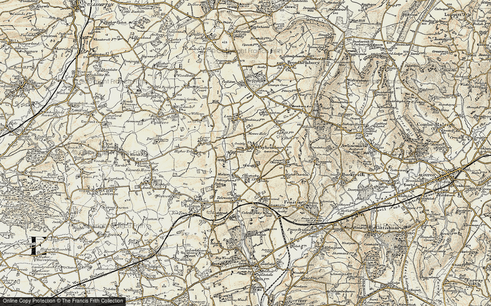 Old Map of Payhembury, 1898-1900 in 1898-1900
