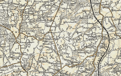 Old map of Paynes Green in 1898-1909